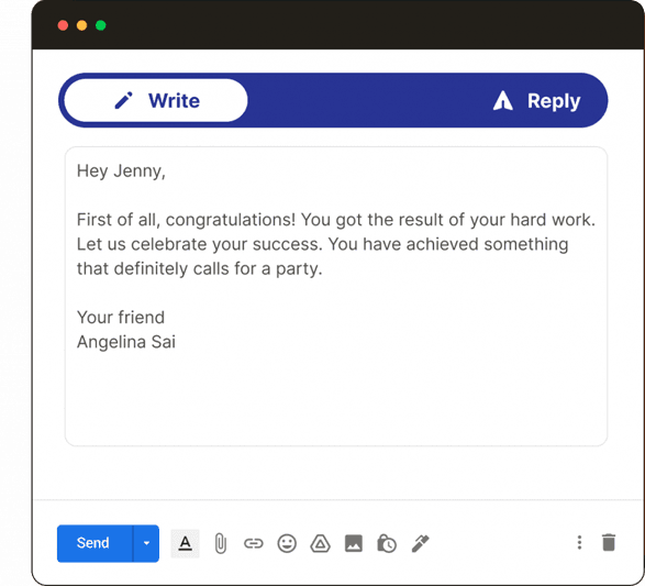 AI Writing Interface